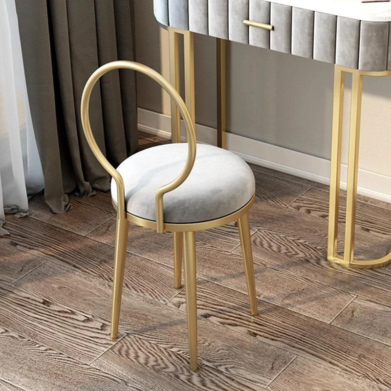 Sedie laterali imbottite scandinave Sedia laterale da pranzo con schienale aperto Clearhalo