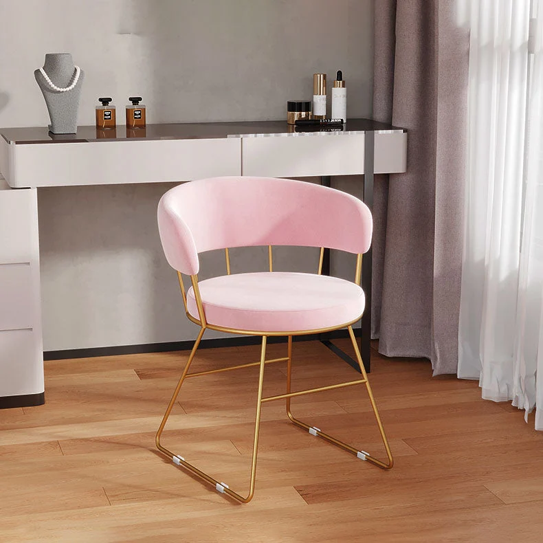 Sedie laterali imbottite Sedia da pranzo laterale stile scandinavo con schienale aperto Clearhalo