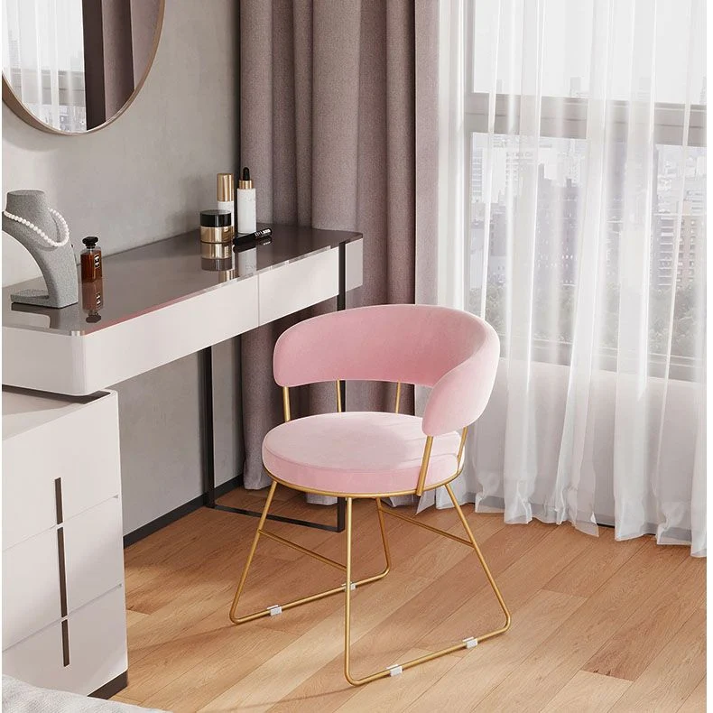 Sedie laterali imbottite Sedia da pranzo laterale stile scandinavo con schienale aperto Clearhalo