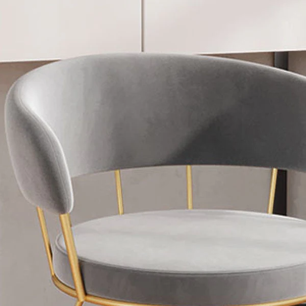 Sedie laterali imbottite Sedia da pranzo laterale stile scandinavo con schienale aperto Clearhalo