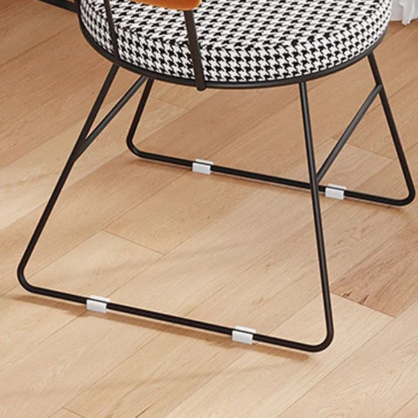 Sedie laterali imbottite Sedia da pranzo laterale stile scandinavo con schienale aperto Clearhalo