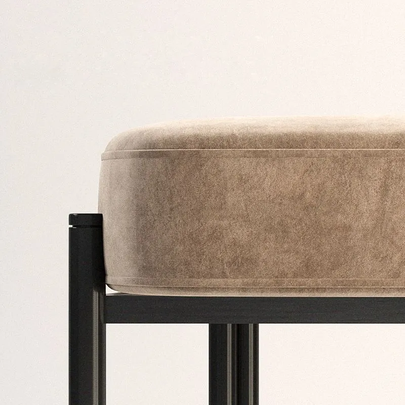 Sedie laterali imbottite stile moderno Sedia laterale da pranzo con schienale aperto Clearhalo