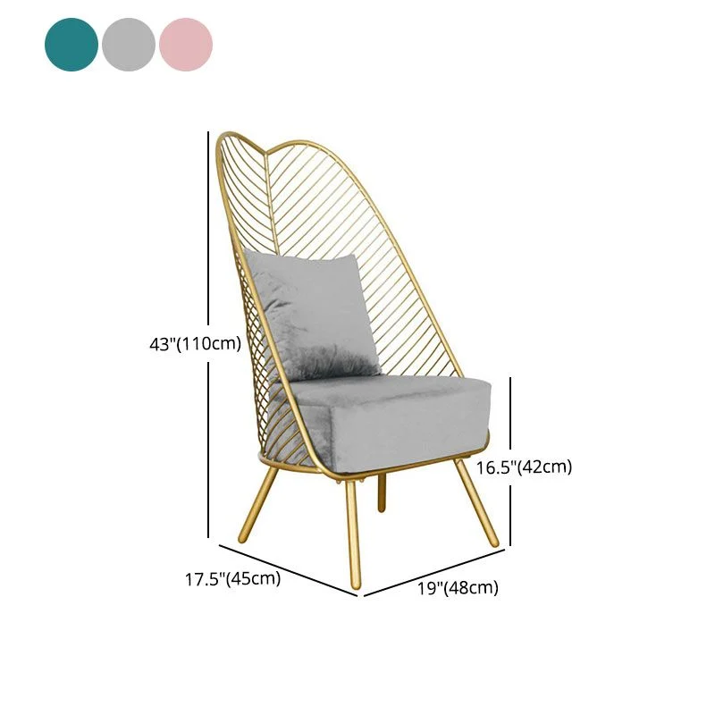 Sedie laterali imbottite stile scandinavo Sedia laterale con schienale aperto Clearhalo