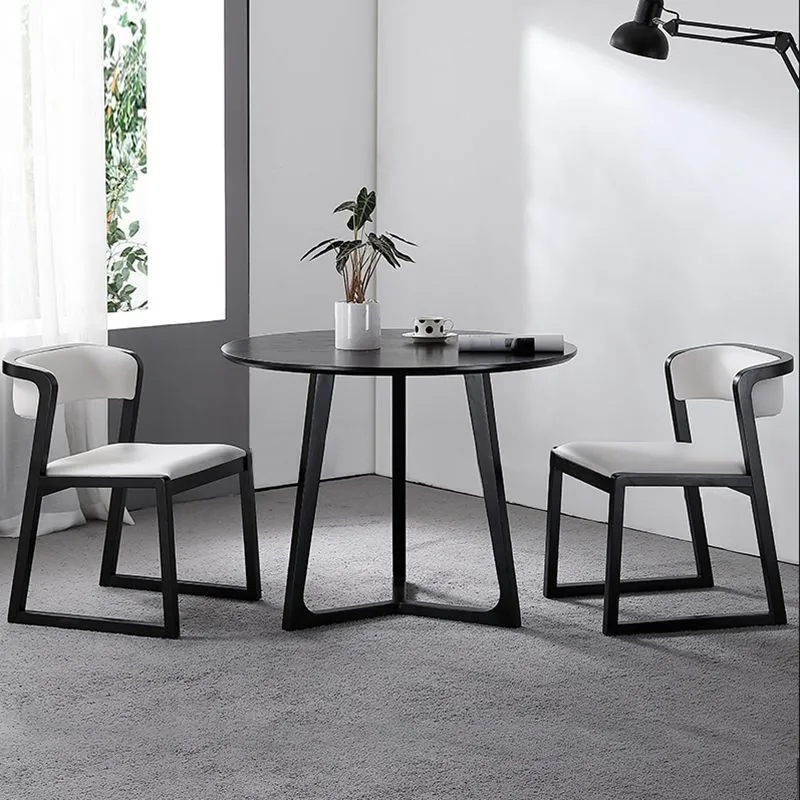 Sedie laterali imbottite stile scandinavo Sedia laterale da pranzo con schienale aperto per uso domestico Clearhalo