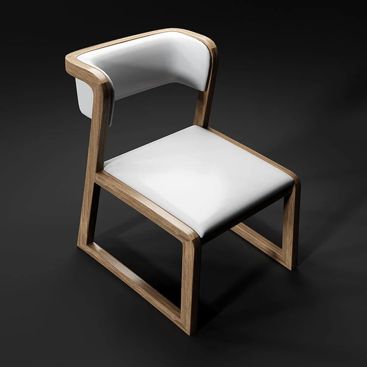 Sedie laterali imbottite stile scandinavo Sedia laterale da pranzo con schienale aperto per uso domestico Clearhalo