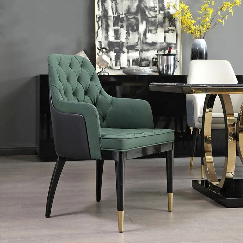 Sedie laterali per sala da pranzo Sedia da ingresso moderna legno massello per cucina Clearhalo