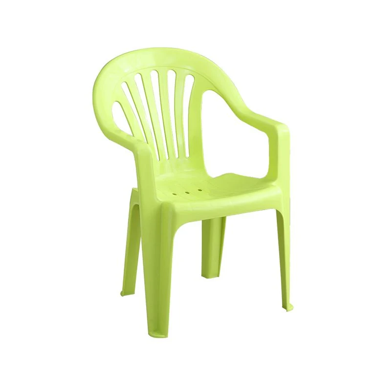 Sedie laterali da pranzo impilabili plastica con schienale doghe stile minimalista per la casa Clearhalo