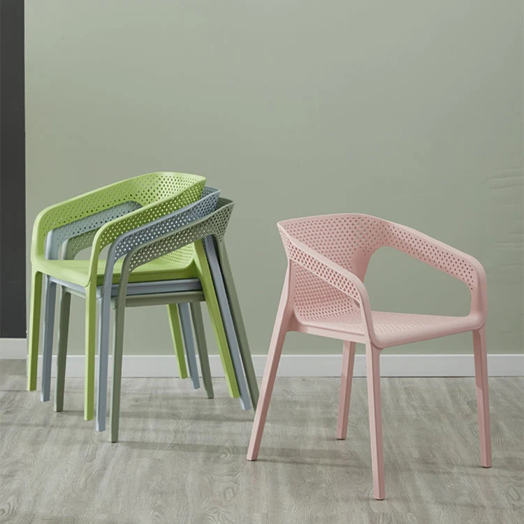 Sedie laterali da pranzo impilabili plastica stile moderno per cucina Clearhalo