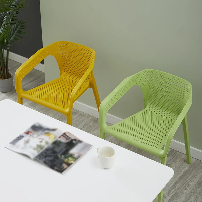 Sedie laterali da pranzo impilabili plastica stile moderno per cucina Clearhalo