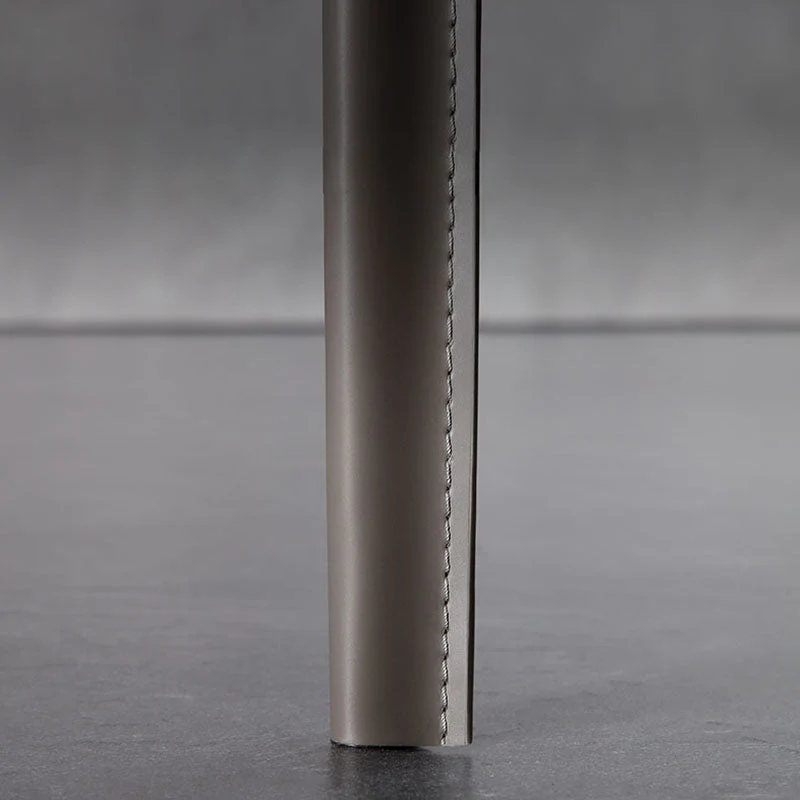 Sedie laterali da pranzo pelle minimalista Sedie da pranzo senza braccioli con schienale massiccio per cucina Clearhalo