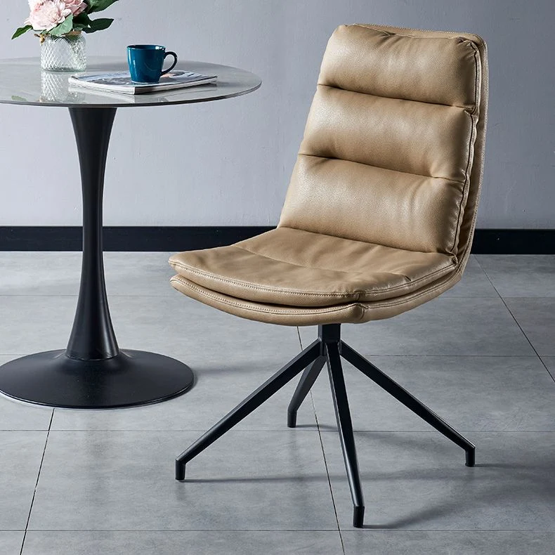 Sedie laterali da pranzo pelle stile moderno Sedia con schienale solido per cucina Clearhalo