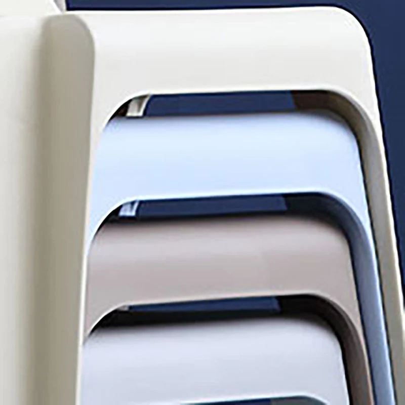 Sedie laterali da pranzo plastica contemporanea Sedia impilabile senza braccioli con schienale solido Clearhalo