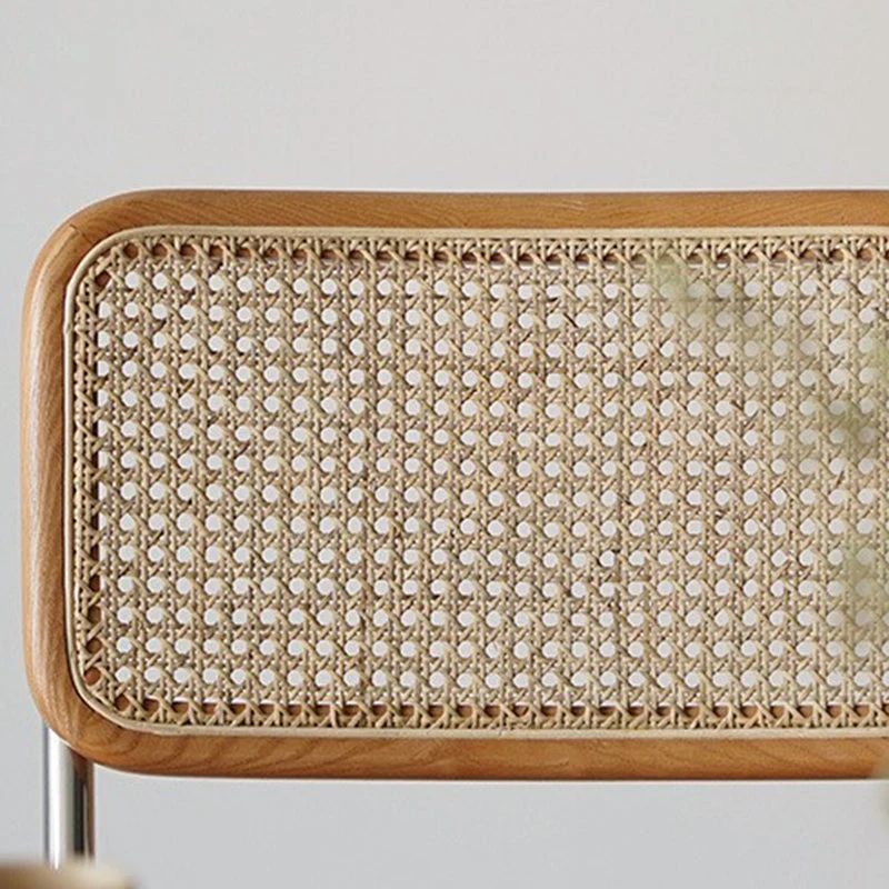Sedie laterali da pranzo senza braccioli metallo con schienale aperto stile industriale per la casa Clearhalo