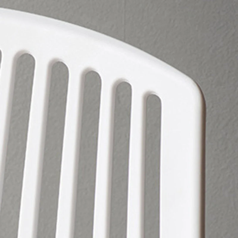 Sedie laterali senza braccioli stile nordico Sedia plastica con 4 gambe per uso domestico Clearhalo