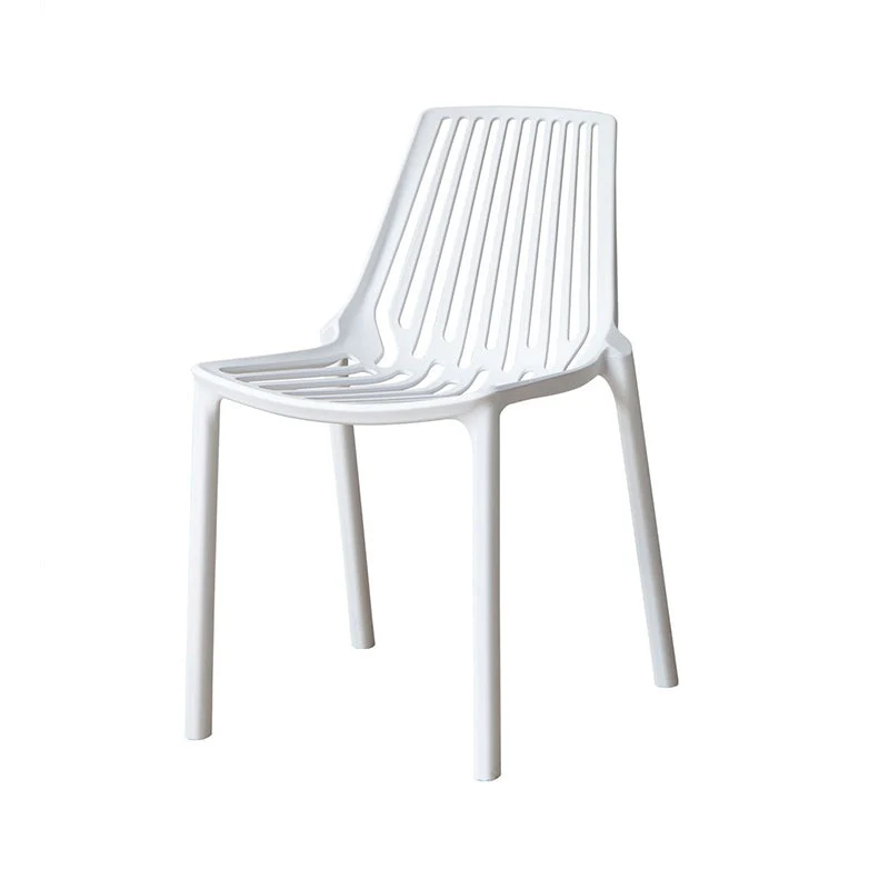 Sedie laterali senza braccioli stile nordico Sedia plastica con 4 gambe per uso domestico Clearhalo
