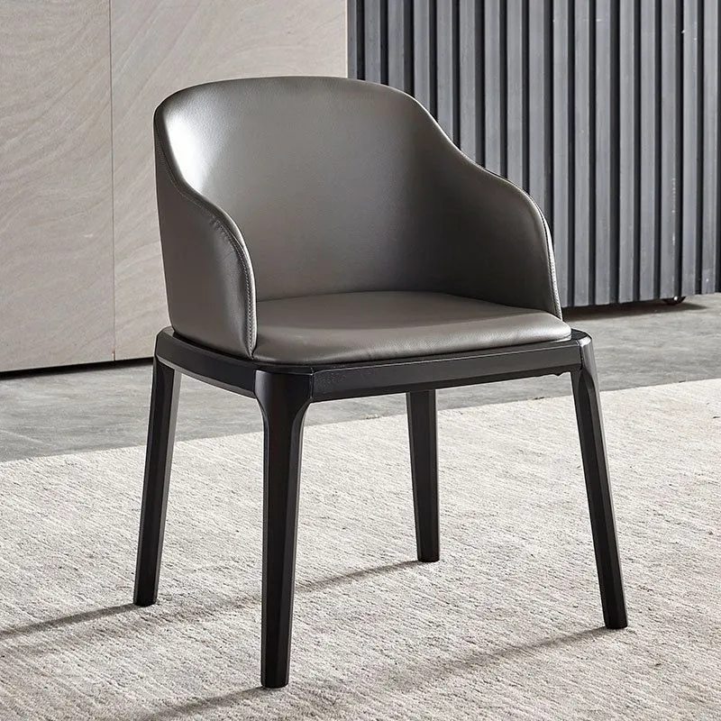 Sedie legno di frassino stile glamour Poltrona da sala da pranzo con schienale massiccio per cucina Clearhalo