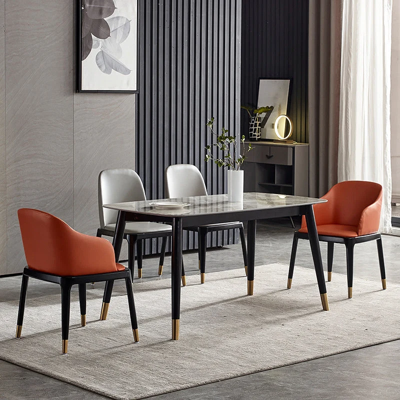 Sedie legno di frassino stile glamour Poltrona da sala da pranzo con schienale massiccio per cucina Clearhalo