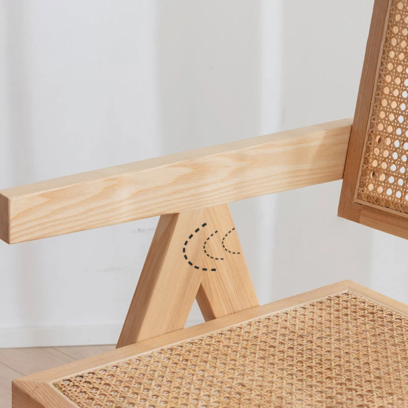 Sedie legno di quercia stile moderno, cucina, sala da pranzo, poltrona con schienale aperto Clearhalo