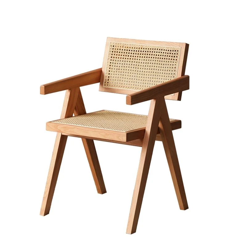 Sedie legno di quercia stile moderno, cucina, sala da pranzo, poltrona con schienale aperto Clearhalo