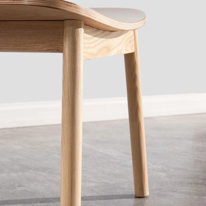 Sedie legno di quercia stile tradizionale, cucina, sala da pranzo, sedia con schienale aperto Clearhalo