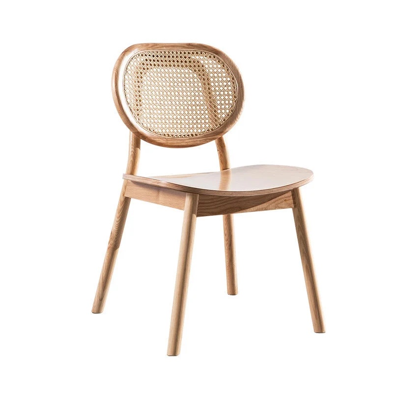 Sedie legno di quercia stile tradizionale, cucina, sala da pranzo, sedia con schienale aperto Clearhalo