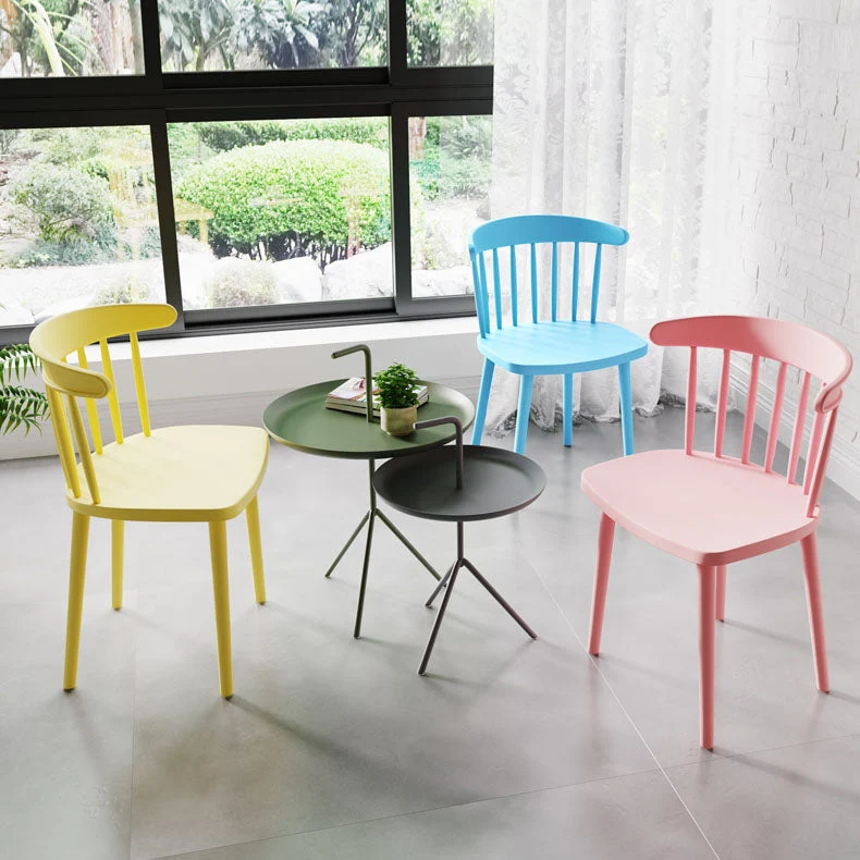 Sedie moderne acrilico per interni ed esterni Sedia da pranzo Windsor Clearhalo