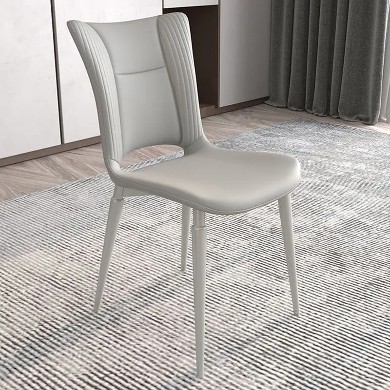 Sedie moderne per sala da pranzo senza braccioli metallo, sedia laterale da pranzo con schienale aperto per uso domestico...