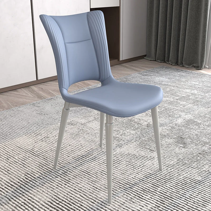 Sedie moderne per sala da pranzo senza braccioli metallo, sedia laterale da pranzo con schienale aperto per uso domestico...