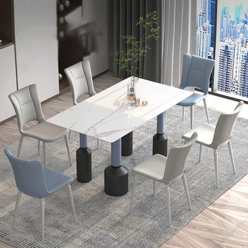 Sedie moderne per sala da pranzo senza braccioli metallo, sedia laterale da pranzo con schienale aperto per uso domestico...