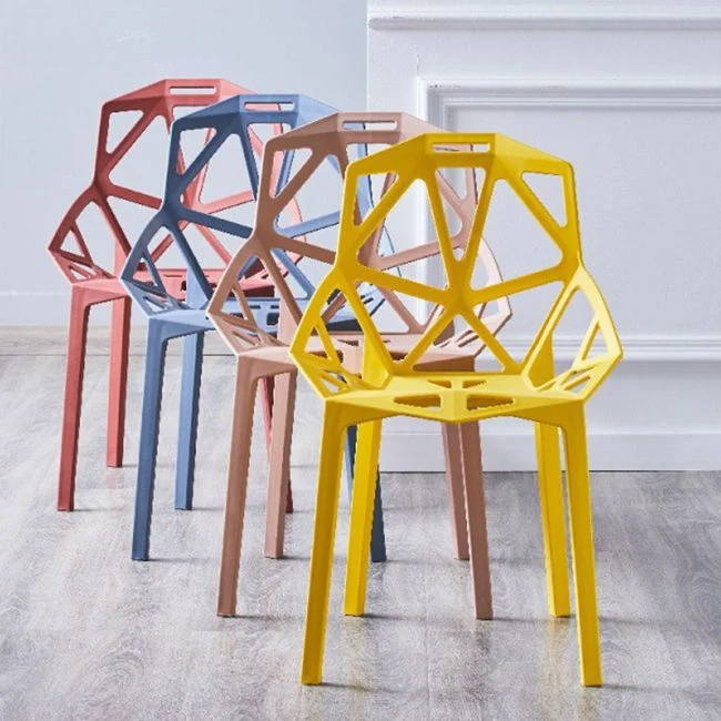 Sedie moderne Poltrone da pranzo con gambe plastica per cucina Clearhalo