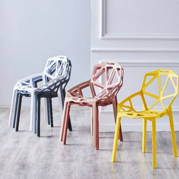 Sedie moderne Poltrone da pranzo con gambe plastica per cucina Clearhalo