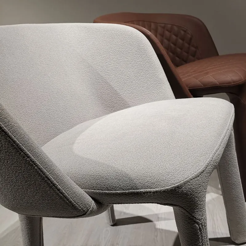 Sedie Parsons contemporanee Sedie da pranzo imbottite con gambe metallo Clearhalo