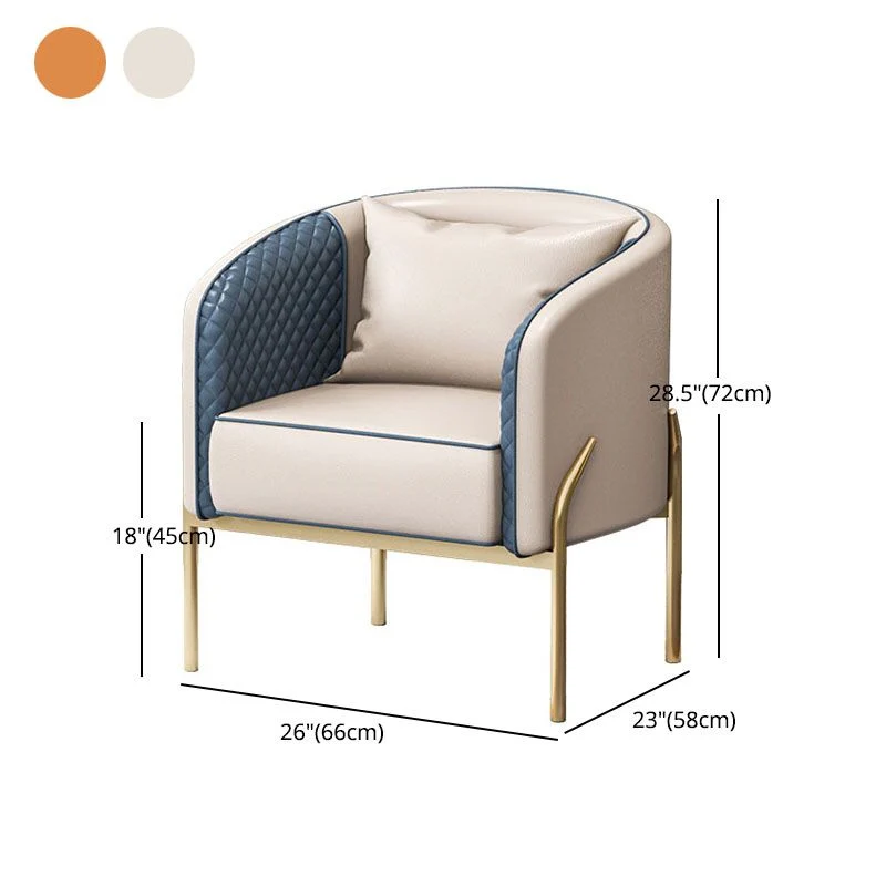 Sedie per sala da pranzo metallo glamour Sedia da pranzo senza braccioli pelle per uso ristorante Clearhalo