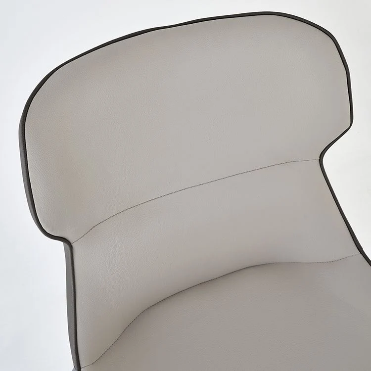 Sedie per sala da pranzo stile moderno Poltrona da pranzo con schienale alto e gambe metallo Clearhalo