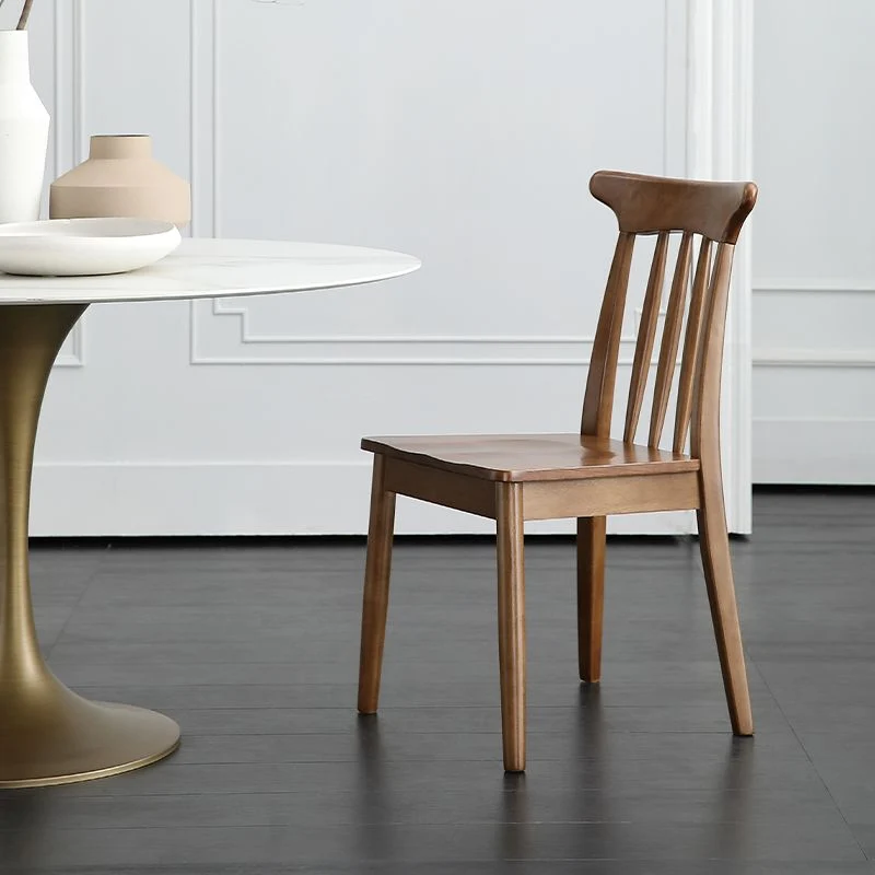 Sedie per sala da pranzo stile moderno Sedie da pranzo senza braccioli con gambe legno Clearhalo