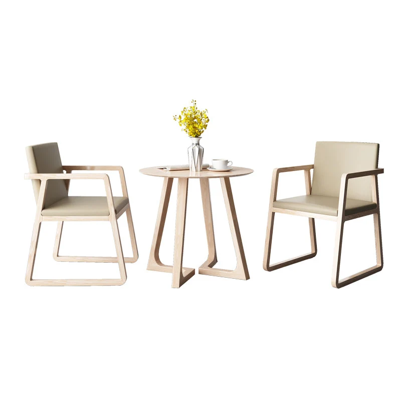 Sedie da pranzo con braccioli Sedie laterali moderne legno di frassino per sala da pranzo Clearhalo
