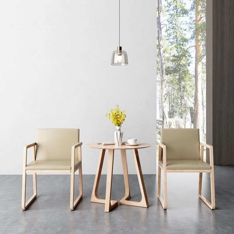 Sedie da pranzo con braccioli Sedie laterali moderne legno di frassino per sala da pranzo Clearhalo