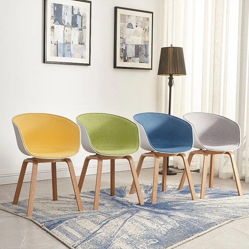 Sedie da pranzo con braccioli Sedie laterali legno stile moderno per sala da pranzo Clearhalo