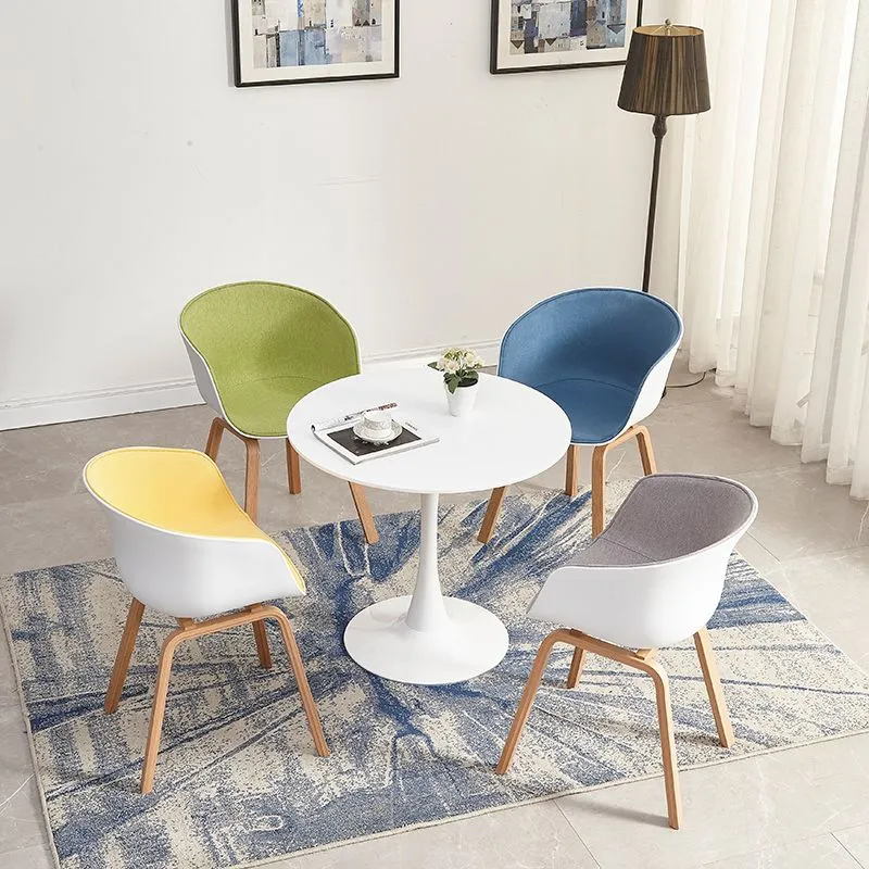 Sedie da pranzo con braccioli Sedie laterali legno stile moderno per sala da pranzo Clearhalo