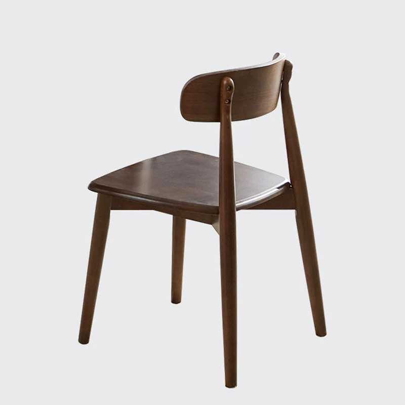 Sedie da pranzo con gambe legno senza braccioli Sedia da pranzo laterale dal design minimalista con schienale aperto Clear...