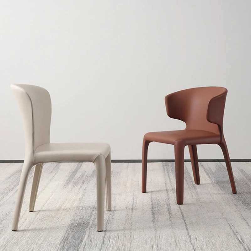 Sedie da pranzo contemporanee con gambe metallo per cucina Clearhalo