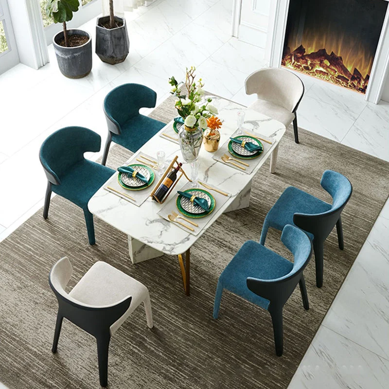Sedie da pranzo contemporanee con gambe metallo per cucina Clearhalo