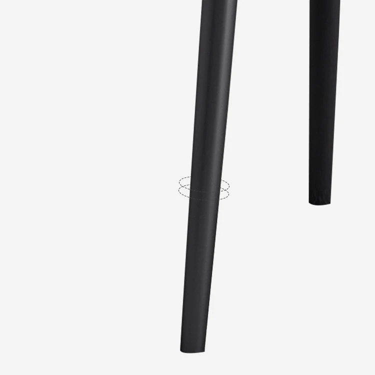 Sedie da pranzo contemporanee ecopelle poltrona con schienale alto e gambe metallo (set di 4) Clearhalo