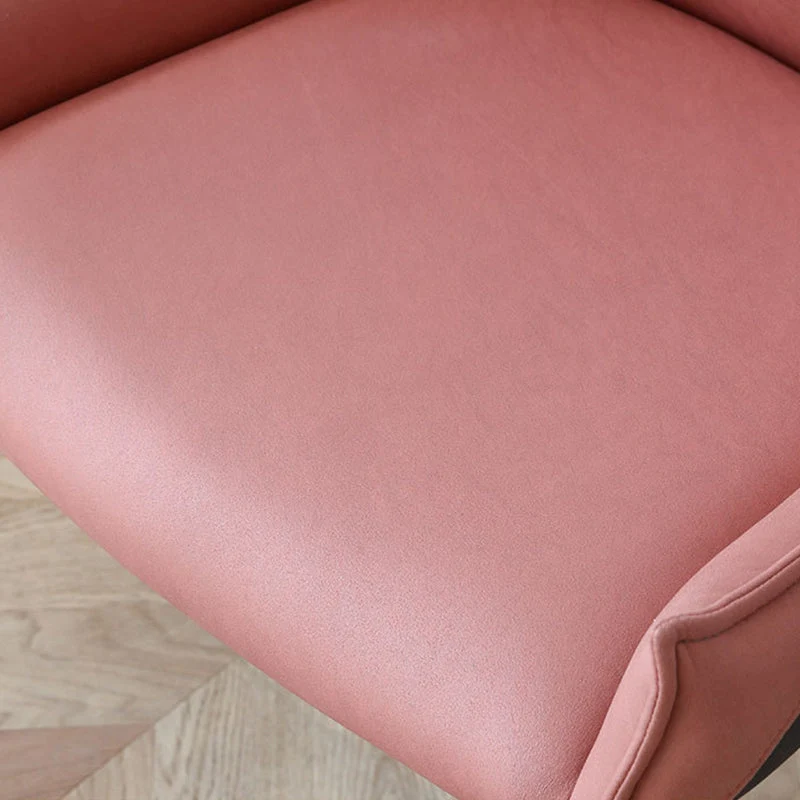 Sedie da pranzo contemporanee ecopelle Sedie laterali con braccioli con gambe metallo per cucina Clearhalo
