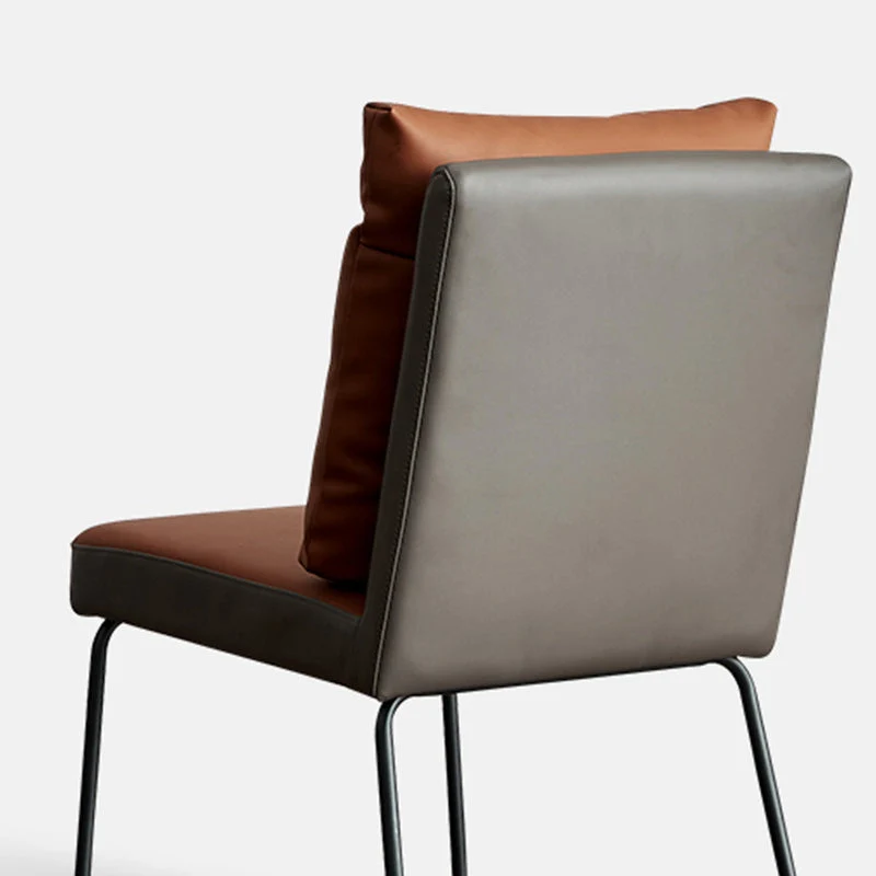 Sedie da pranzo contemporanee ecopelle Sedie da pranzo metallo per uso domestico Clearhalo