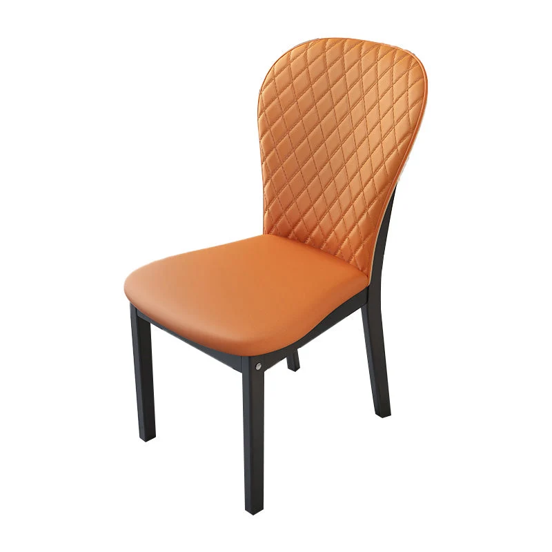 Sedie da pranzo contemporanee legno senza braccioli Sedie laterali imbottite per uso ristorante Clearhalo