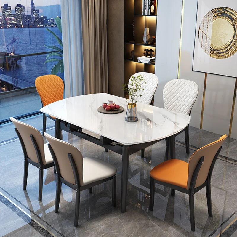 Sedie da pranzo contemporanee legno senza braccioli Sedie laterali imbottite per uso ristorante Clearhalo