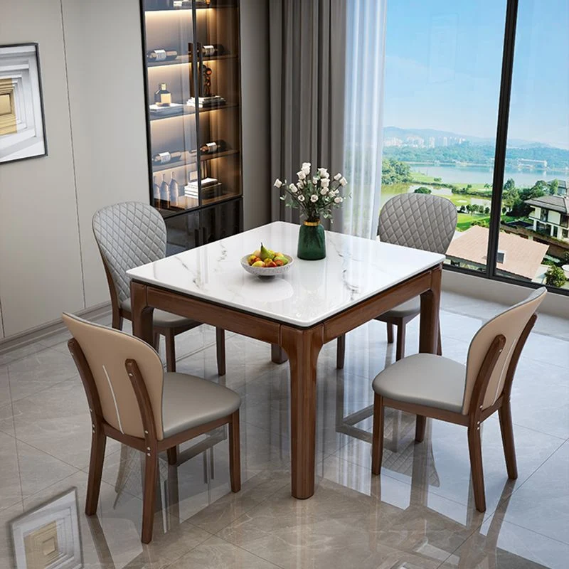 Sedie da pranzo contemporanee legno senza braccioli Sedie laterali imbottite per uso ristorante Clearhalo
