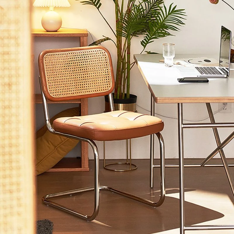 Sedie da pranzo contemporanee metallo Sedia da pranzo con schienale aperto per uso domestico Clearhalo