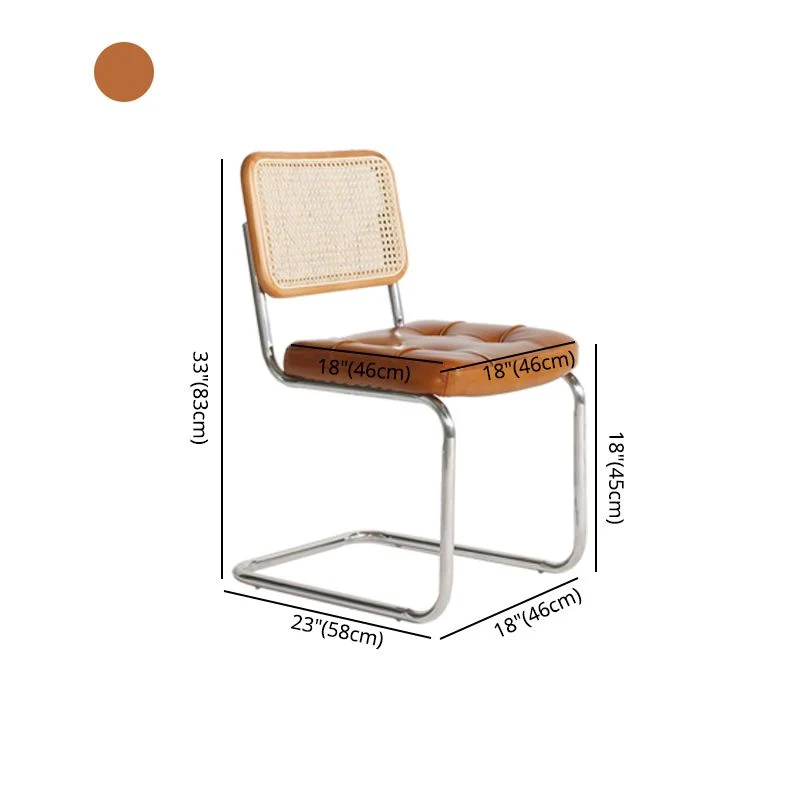 Sedie da pranzo contemporanee metallo Sedia da pranzo con schienale aperto per uso domestico Clearhalo
